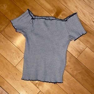 Striped Zara crop top size M